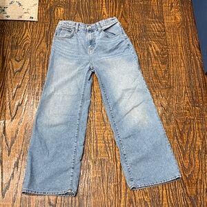 Old Navy Girls Size 14 Classic Blue Wide-Leg Jeans
